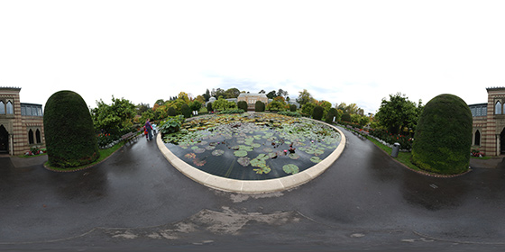 Seerosenteich in der Wilhelma - Panorama 2